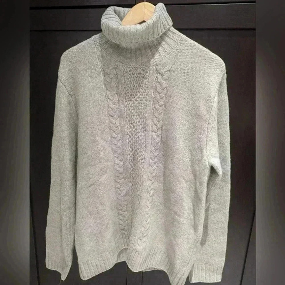 Strellson Mens Turtleneck Sweater Gray Merino Wool Size XL great conditi… - Picture 1 of 6